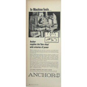 Anchor Hydraulic Hose Assemblies Fittings Advertisement Print 1967